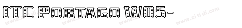 ITC Portago W05字体转换